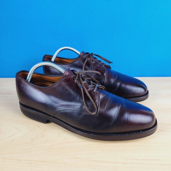 Allen Edmonds Holbrook 2002 Vtg Mens Size 10 Shoes Brown leather Blucher‎ shoes main image 7